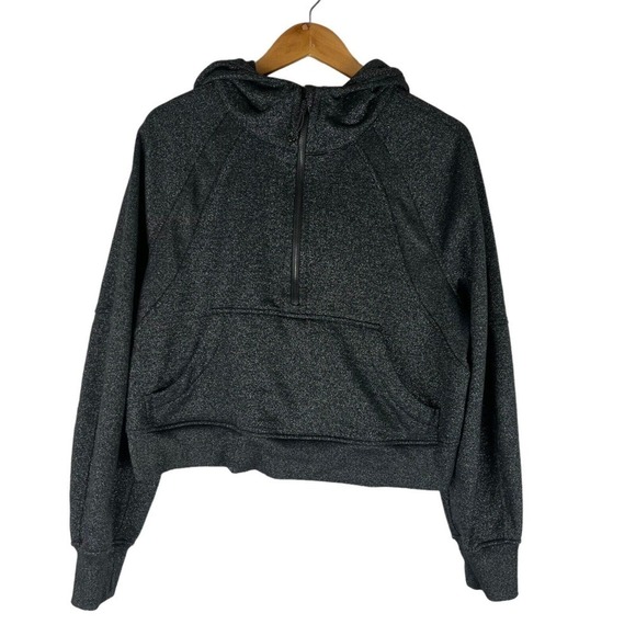 Lululemon Scuba Oversized Half-Zip Hoodie Black/Spark Shimmer M/L - Picture 5 of 5
